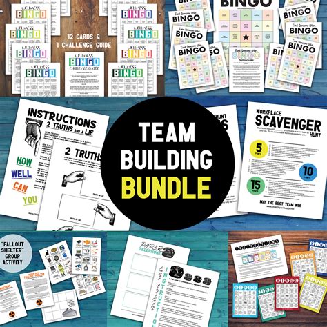 Workplace Team Building Games & Ice Breaker Activities Printables ...