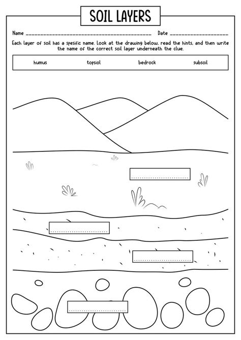 15 Worksheets On Layers Of Soil Soil Layers 2nd Grade Science