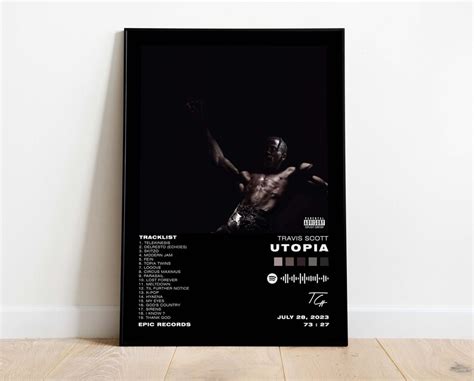 Travis Scott Utopia Album Cover Poster Album Tracklist Etsy Australia