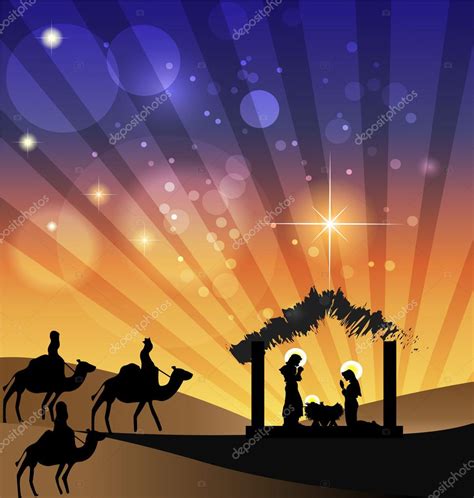 Christmas Nativity Scene — Stock Vector © Glopphy #76706517