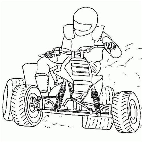 Coloriage Quad Tout Terrain télécharger et imprimer gratuit sur