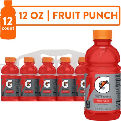 Gatorade Thirst Quencher Fruit Punch Hydrating Sports Drink Scientifically Researched 12 Fl