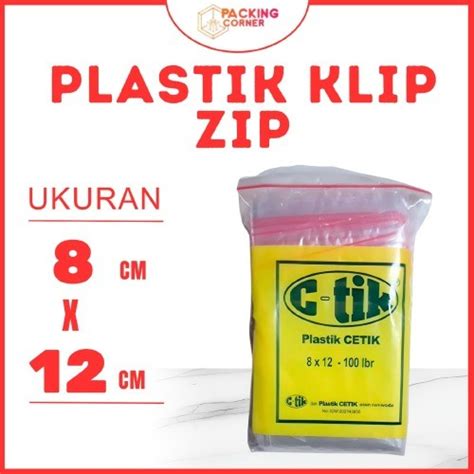 Jual Plastik Klip Bening Ziplock Cetik Ctik Segel 8x12 8 X 12 Cm 100