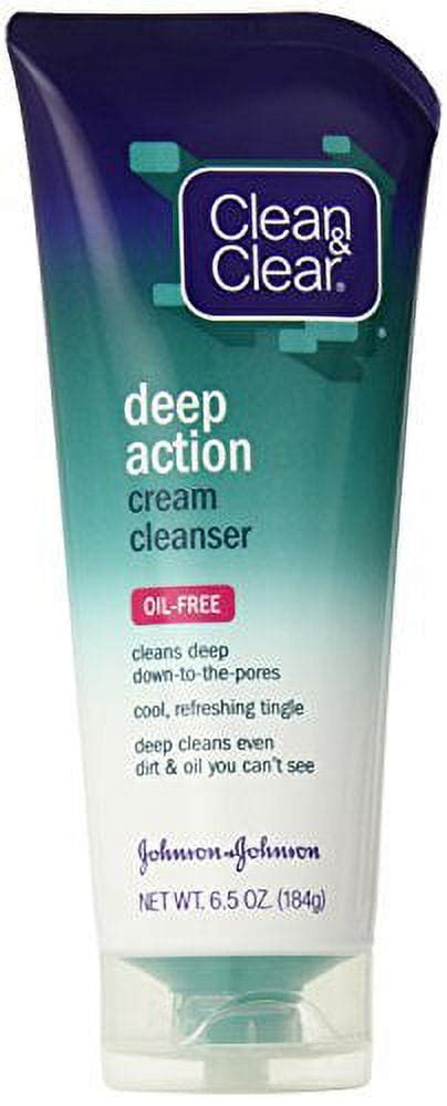 Pack Clean Clear Deep Action Cream Cleanser Oil Free Oz Each