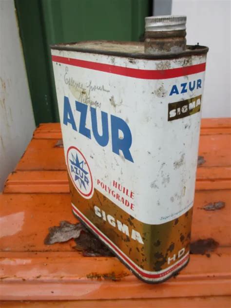 Azur Bidon Huile Ancien Oil Can Tin Eur Picclick Fr