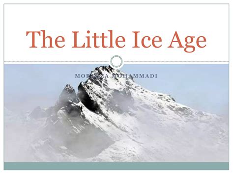 The Little Ice Age | PPT