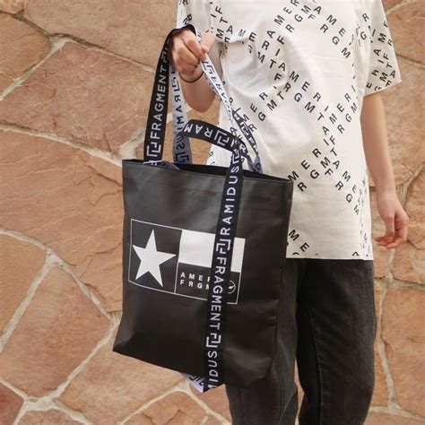 新品 ラミダス RAMIDUS x Fragment Design x アメリ AMERI TOTE BAG M BLACK