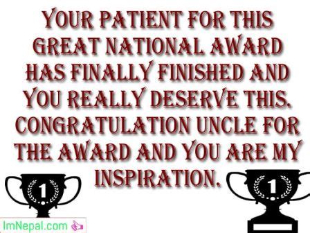 Congratulations Message For Winning The Award Winner Quotes