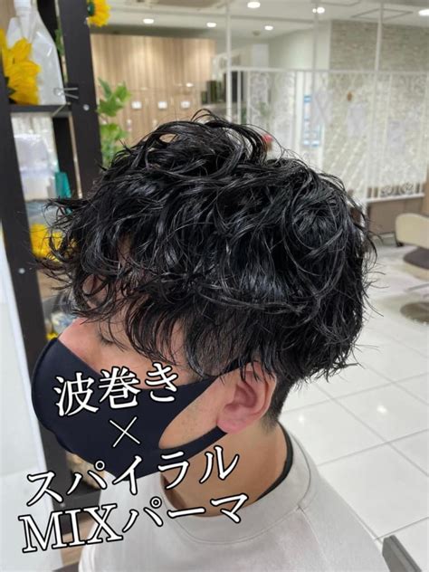 メンズ 波巻き×スパイラルmixパーマ｜ヘアカタログ Ash 高円寺店 山口 直人｜ヘアサロン・美容院｜ash オフィシャルサイト