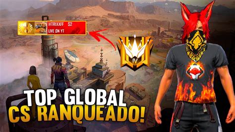 FREE FIRE AO VIVO CS RANQUEADO RUMO AO TOP GLOBAL 80K YouTube