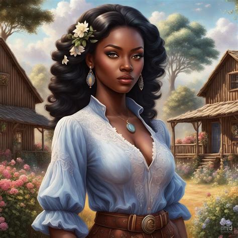 Young African Woman On A Ranch Ai Generated Artwork Nightcafe Creator