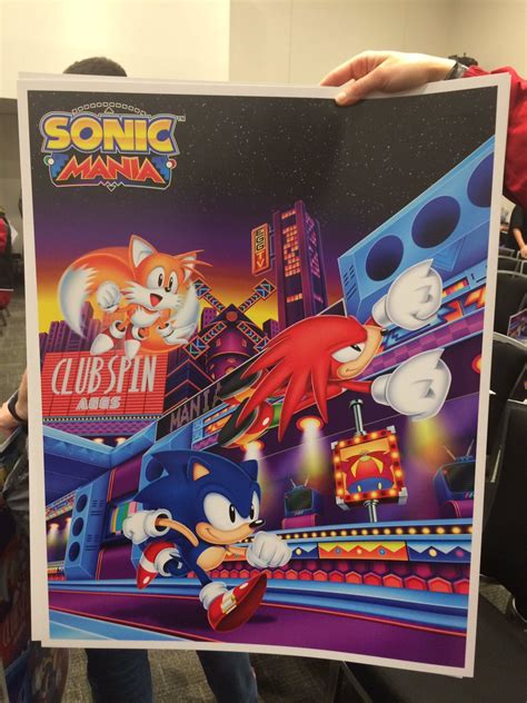 Sonic Mania poster features new art