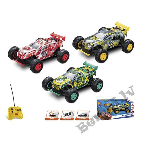 Hot Wheels mašīna ar pulti radiovadāms auto ROCK MONSTER Bembi