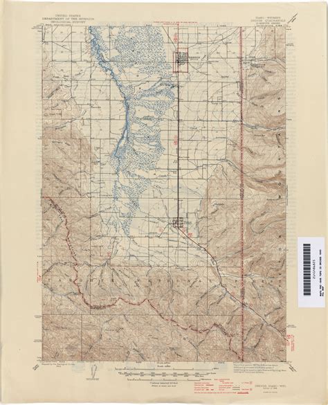 Idaho Map Idaho Topographic Map Colorful Colored Topo Topographic Map ...