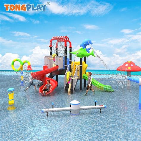 Outdoor Swimming Pool Playground Kids Slide Water Playground Plastic ...