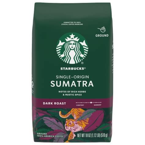 Starbucks Sumatra Dark Roast Ground Coffee, 18 oz - Kroger