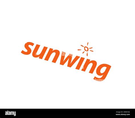 Sunwing Airline, rotated logo, white background B Stock Photo - Alamy