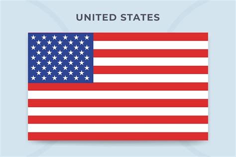 Premium Vector | United states national flag design template