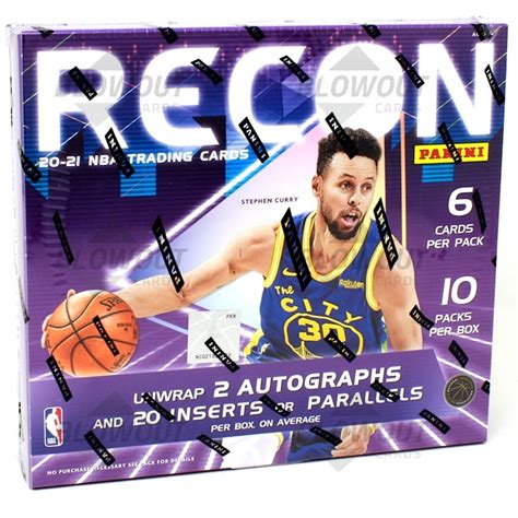 202021 Panini Recon Basketball 1st Off The Line Hobby 12 Box Case