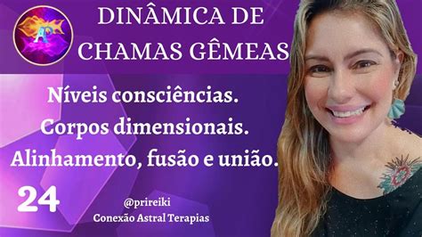 Dinâmica de Chamas Gêmeas 24 Níveis consciências Corpos dimensionais