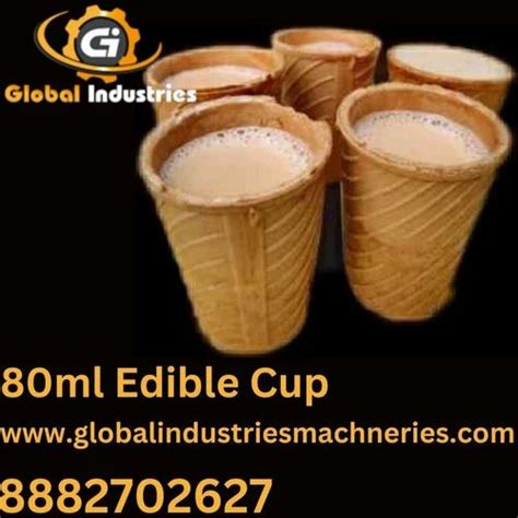 Gi Baked Biscuits Ml Edible Cup Packaging Type Box At Rs Piece In