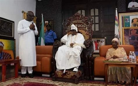 Obaseki And Shuaibu Visit Oba Rilwan Akiolu In Lagos Photos