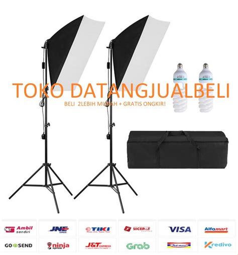 Jual TaffSTUDIO Portrait Foto Studio Lighting Kit Youtube Vlog Unboxing