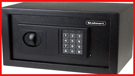 Stalwart Electronic Digital Steel Safe Box With Led Keypad And Manual