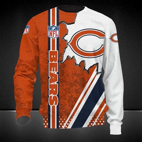 Chicago Bears Orange White Logo In Hert Gift For Fan Ugly Wool Sweater Christmas – TXTrend Shop