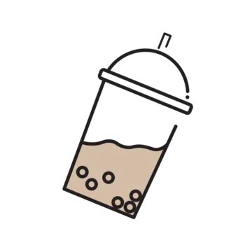 Boba Juice Drink Plastic Cup Icon Vector Boba Drink Plastic Cups