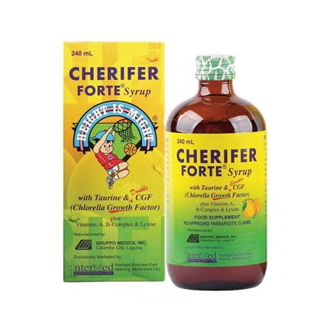 Cherifer Forte Syrup With Taurine And Cgf Chlorella Growth Factor