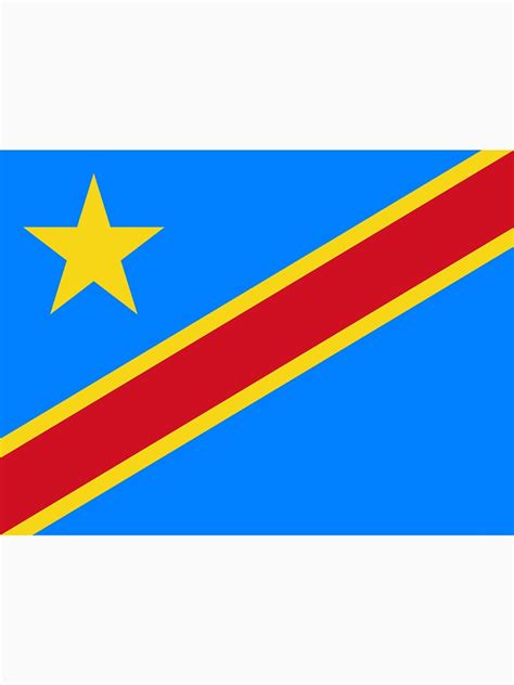 Kongo Flagge Demokratische Republik Kongo Flagge Kongolesische