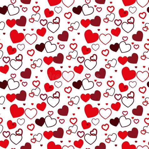 Heart Seamless Pattern Colorful Hearts Packaging Design For Gift Wrap