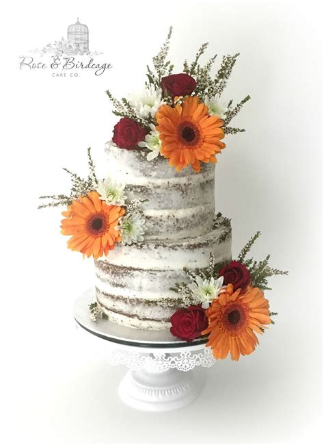 Wedding Special Two Tier Naked Cake Just 180 Roseandbirdcage Naked Cake