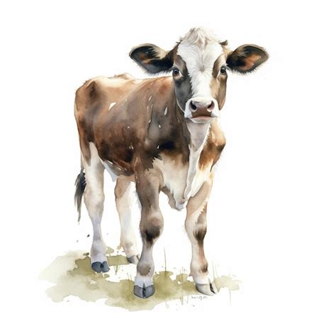 Premium AI Image | A painting of a cow that is called a calf.