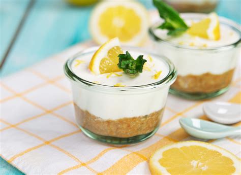 Zitronen Käsekuchen im Glas süße Rezepte WECK