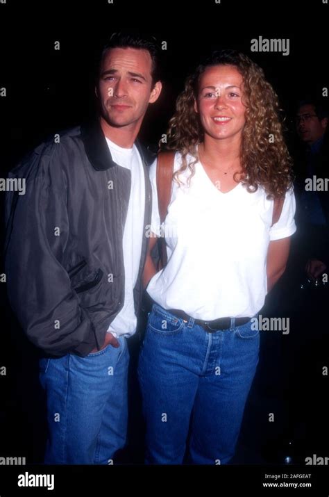 Beverly Hills California Usa 3rd April 1995 Actor Luke Perry And Wife Minnie Rachel Sharp