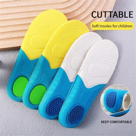 Naiyafly Running Shoes Inserts for Boys Orthotic Shoe Inserts Insoles for Children Gel Cushion ...