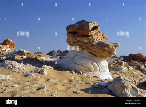 rock formation of the White DesertCrystal desert, Egypt, White Desert National Park, Western ...