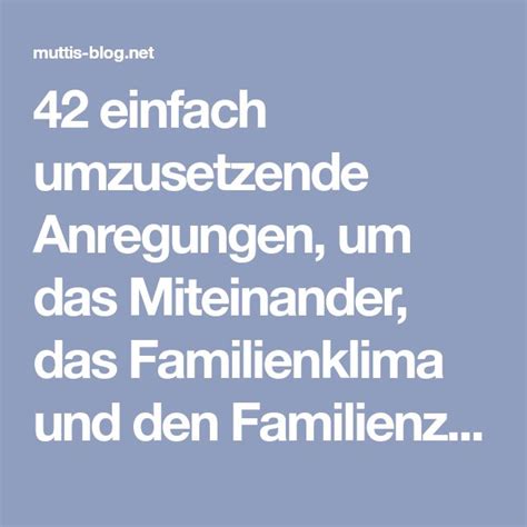 Einfache Ideen F R Guten Familienzusammenhalt Blog