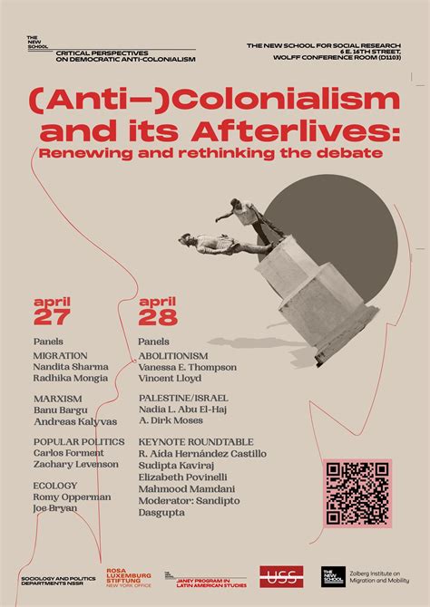 Attend Anti Colonialism And Its Afterlives Conference On 427 28