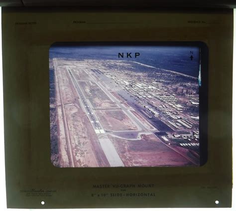 Vtg Original Vietnam War Aerial Slide Nkp Nakhon Phanom Rtafb