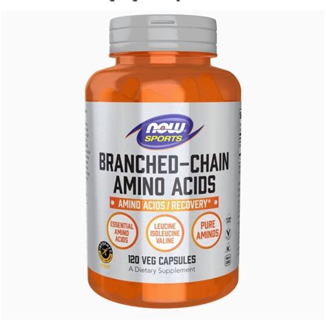 NOW Sports Branched Chain Amino Acids 120 Veg Capsules Lazada Co Th