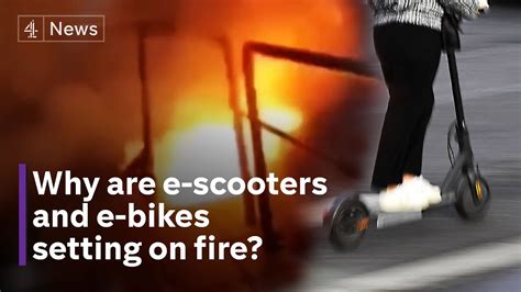 E Scooter Fires Rise Fire Chiefs Warn Of Lithium Battery Dangers