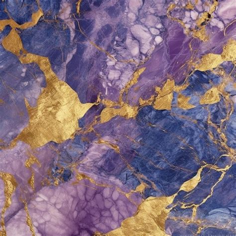 Premium Photo Purple And Gold Marble Wallpaper That Is A Great