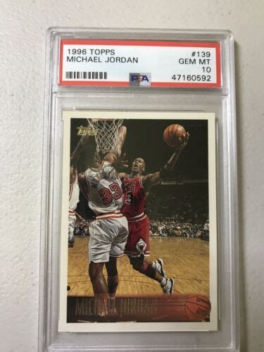 Topps Michael Jordan Basketball Card Psa Gem Mint Ebay