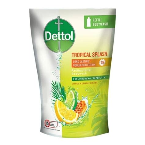 Jual Dettol Bodywash Refill Tropical Splash 410ml Shopee Indonesia