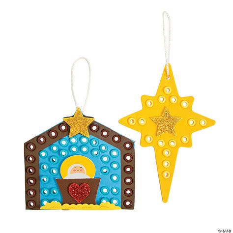 Nativity Scene And Star Ornament Craft Kit Oriental Trading