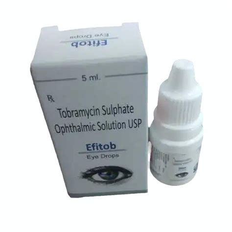 Tobramycin Sulphate Ophthalmic Solution Usp Ml At Bottle In