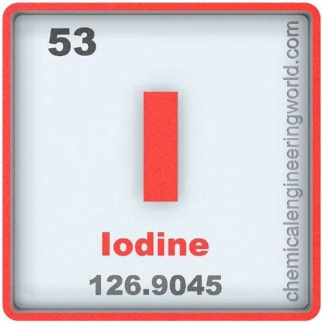 Iodine Element Properties and Information - Chemical Engineering World